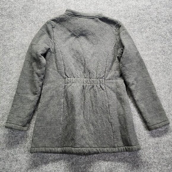 The North Face Womens M Caroluna Jacket-Plush Fleece Quilt Lined Heather Gray - Picture 6 of 12